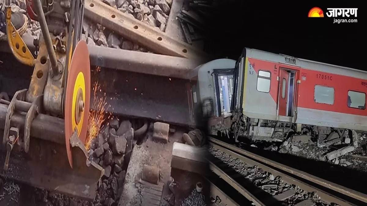 north east express met with an accident due to negligence in maintenance of railway track