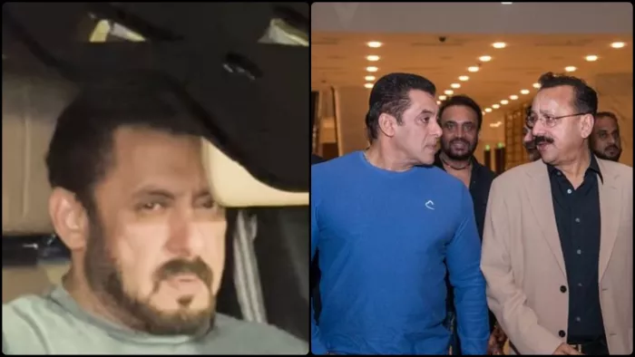 बाबा सिद्दीकी को आखिरी विदाई देने पहुंचे सलमान खान। फोटो क्रेडिट- इंस्टाग्राम