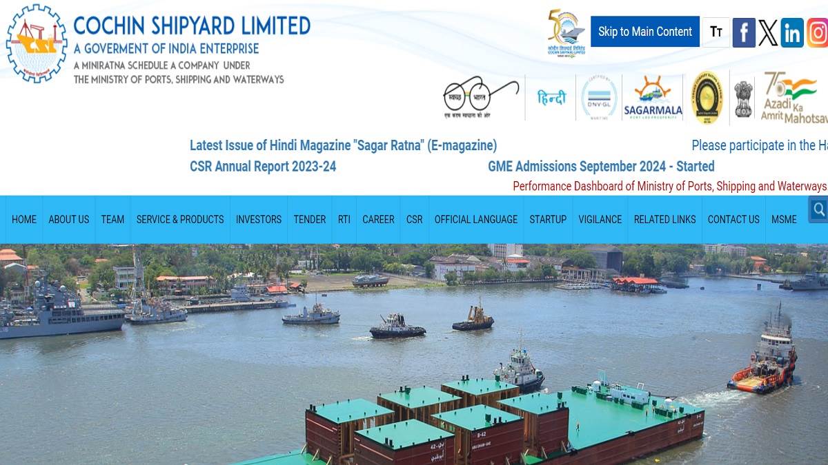 csl recruitment 2024 opportunity to get job on apprenticeship posts in cochin shipyard limited 10th iti passed candidates can apply