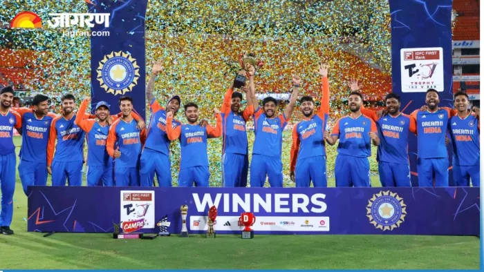 भारतीय टीम ने किया क्लीन स्वीप। इमेज- बीसीसीआई