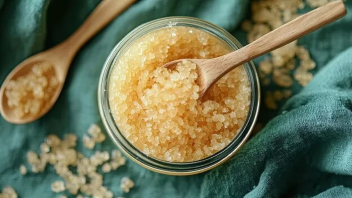 Sugar Body Scrub से स्किन को मिलते हैं कई फायदे (Picture Courtesy: AI Generated/Freepik)