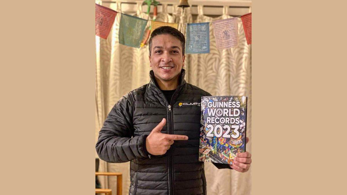 ncr noida mountaineer arjun vajpayees name entered in guinness book of world records for climbing mount everest