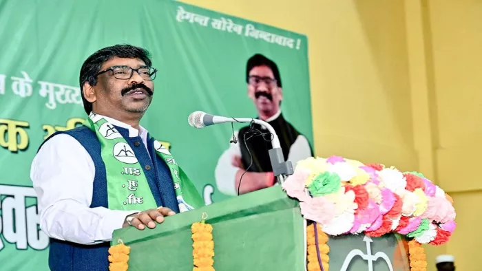 झारखंड के मुख्यमंत्री हेमंत सोरेन की फाइल फोटो।