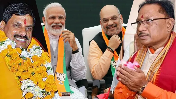 MP के मोहन यादव और CG के विष्णुदेव साय आज मुख्यमंत्री पद की शपथ ग्रहण करेंगे। (File Photo)