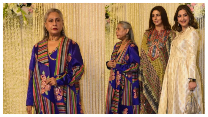 जया बच्चन, श्वेता बच्चन, सोनाली बेंद्रे आइरा खान-नूपुर शिखरे वेडिंग रिसेप्शन पार्टी