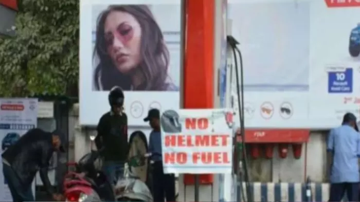 नो हेलमेट नो पेट्रोल का फाइल फोटो।