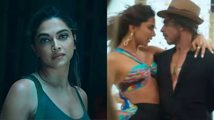 Still Image of Deepika Padukone and Shah Rukh Khan
