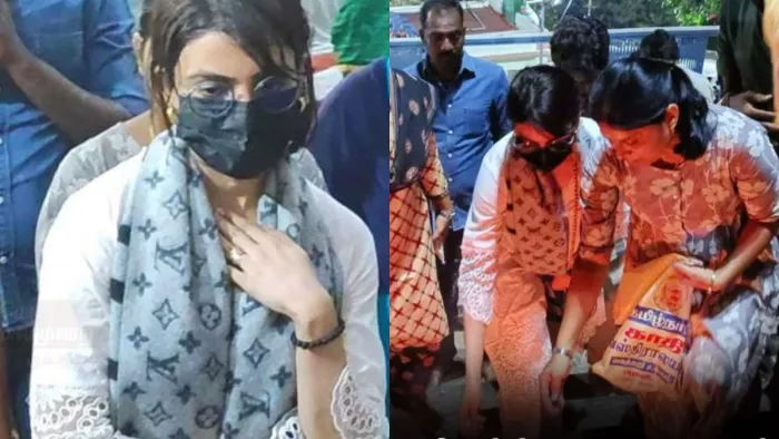 Samantha Ruth Prabhu: Before the release of Shakuntalam, Samantha climbed 600 steps barefoot to visit Pazhali temple, via twitter