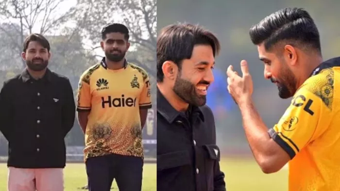 PSL 2024 की ट्रॉफी लॉन्च के दौरान Babar Azam को चिढ़ाते हुए नजर आए रिजवान