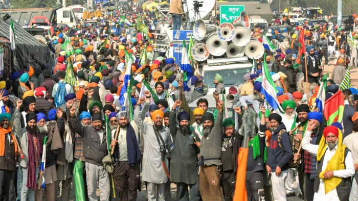 किसानों ने 16 फरवरी को भारत बंद का आह्वान किया है। (फोटो- एपी)