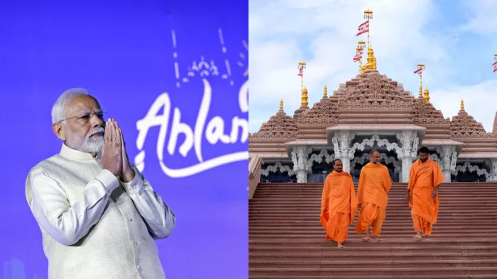 PM Modi UAE Visit: पीएम मोदी आज करेंगे UAE के पहले हिंदू मंदिर का उद्घाटन (फोटो एपी/एएनआई)