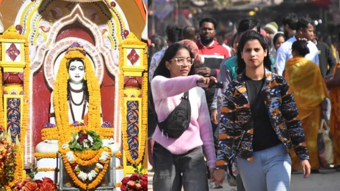 खिचड़ी मेला का आनंद लेते लोग। जागरण