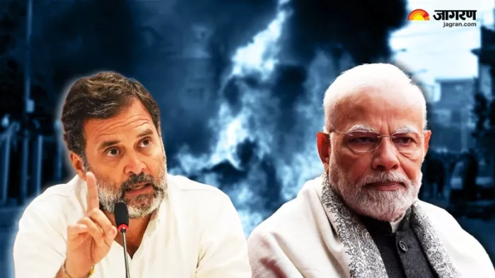मणिपुर में राष्ट्रपति शासन लागू किए जाने के बाद कांग्रेस ने मोदी सरकार पर साधा निशाना।(फोटो सोर्स: जागरण)