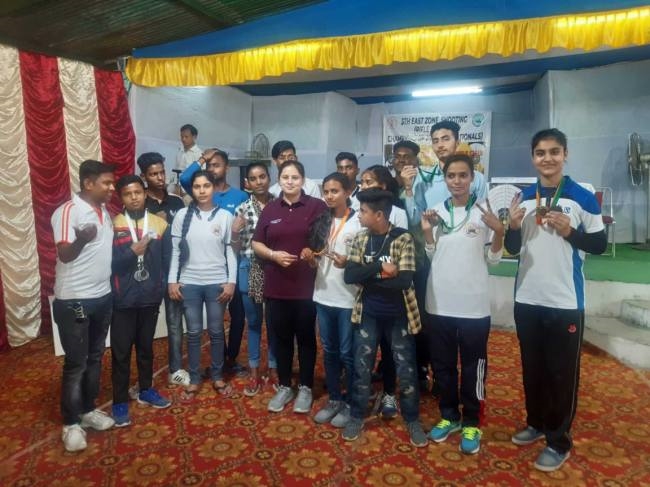 in shooting competition wins seven medal