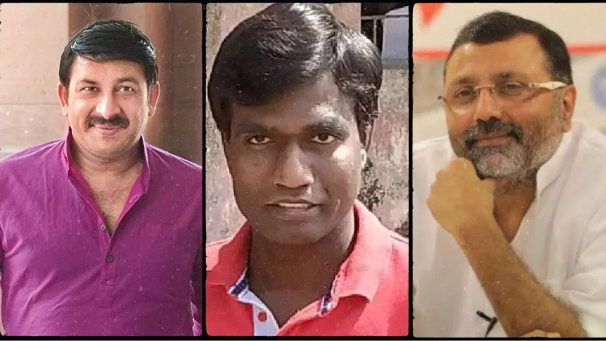 मनोज तिवारी, देवघर के डीसी व निशिकांत दुबे की फाइल फोटो