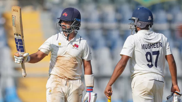 Ajinkya Rahane ने रणजी ट्रॉफी फाइनल में जड़ा अर्धशतक। फोटो- एपी