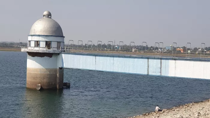 हटिया डैम का घटता जा रहा है जलस्तर।