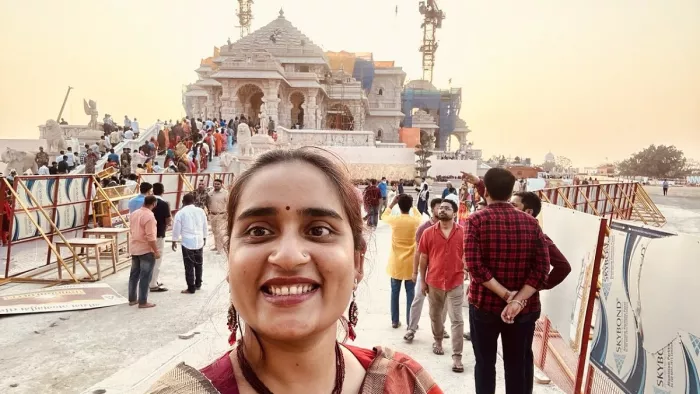 अयोध्या पहुंची झरिया की कांग्रेस विधायक पूर्णिमा नीरज सिंह।