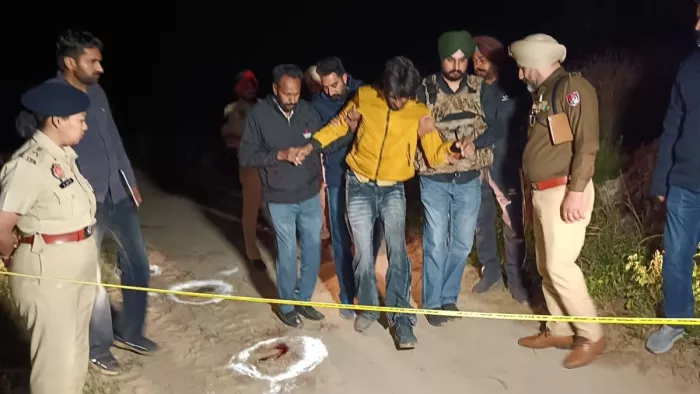 पुलिस की गोली लगने के बाद घायल हुआ गैंगस्टर मनप्रीत