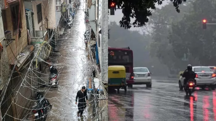 दिल्ली-एनसीआर के कई इलाकों में हल्की बारिश।