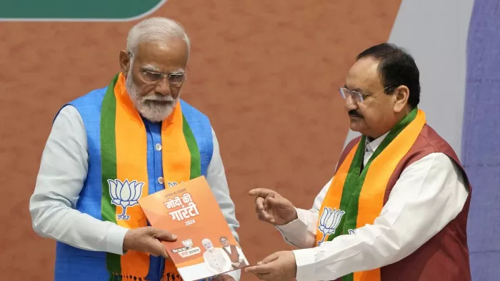 भारत का भविष्य तय करने का सबसे अच्छा समय: PM Modi। फोटोः एपी।