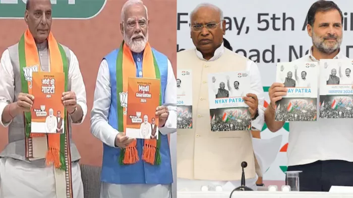 भाजपा, कांग्रेस दोनों ने लोकसभा चुनाव के लिए अपना घोषणा पत्र जारी कर दिया है।