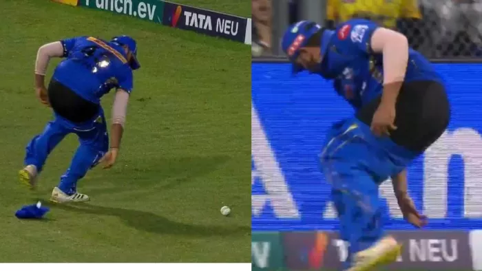 Ruturaj Gaikwad का कैच लपकने के चक्कर में Rohit Sharma की खिसक गई पेंट