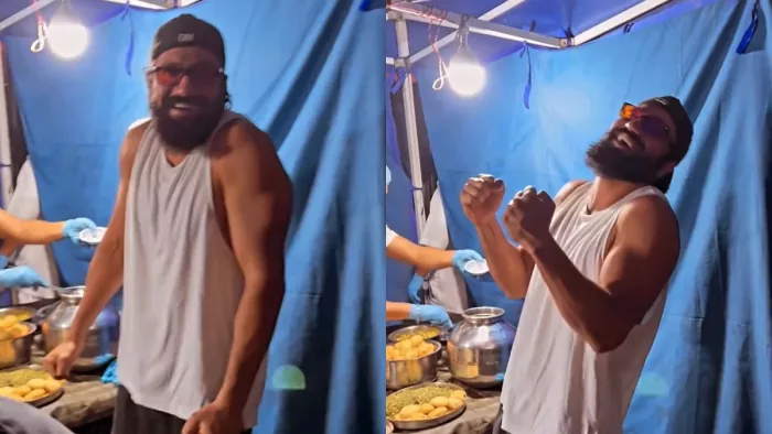 Vicky Kaushal paani puri Video (Photo Credit X)