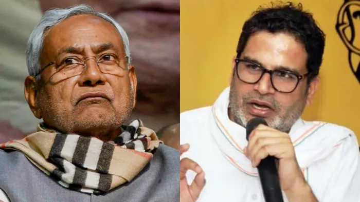बिहार के सीएम नीतीश कुमार और जन सुराज के संस्थापक प्रशांत किशोर। फाइल फोटो