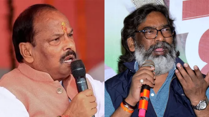 बीजेपी नेता रघुवर दास और मुख्यमंत्री हेमंत सोरेन। फाइल फोटो
