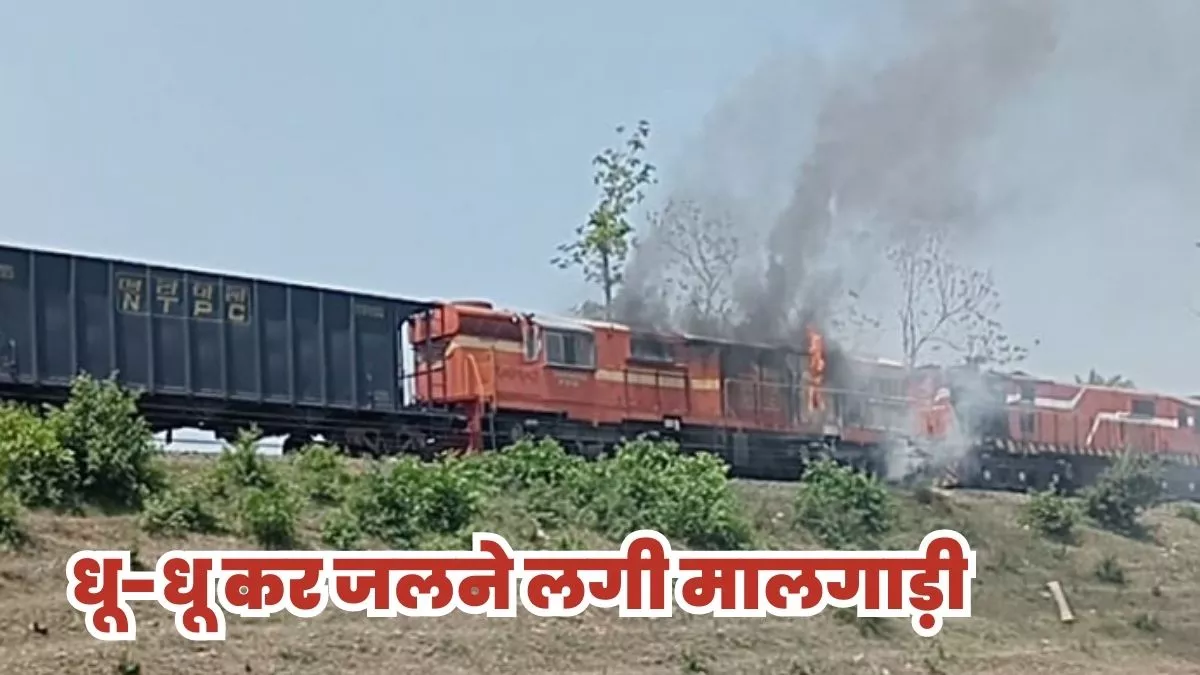Sahibganj News: इंजन में तकनीकी खराबी के कारण मालगाड़ी में लगी भीषण आग, रेलवे को करोड़ों के नुकसान का अनुमान