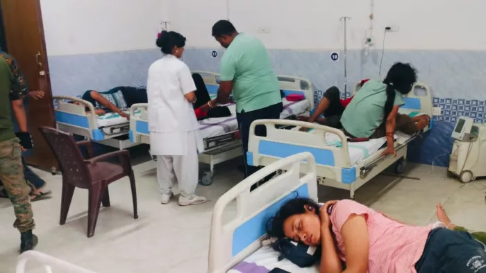 समस्तीपुर से चुनाव कराकर कर लौट रही पुलिस वैन दुर्घटनाग्रस्त, 21 महिला सिपाही जख्मी