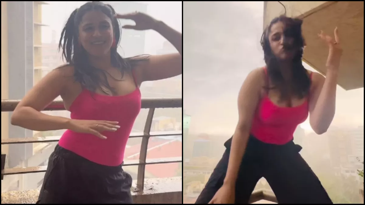 Mannara Chopra ने मुंबई की पहली बारिश में किया डांस, वीडियो देख भड़के यूजर्स, बोले- सब परेशान हैं और इनको...