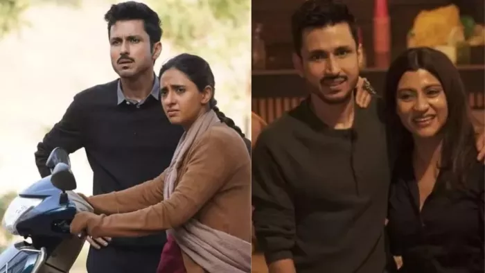 ग्राम चिकित्सालय में अमोल पराशर और कोंकणा (फोटो-इंस्टाग्राम)