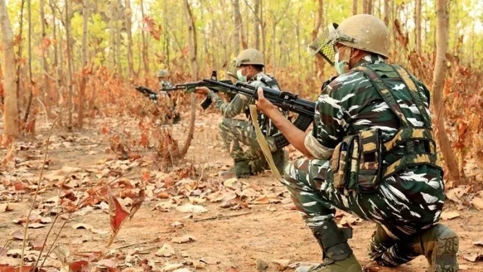 छ्त्तीसगढ़-तेलंगाना बॉर्डर के कर्रेगुट्टा के पहाड़ पर 31 नक्सली हुए ढेर।(फाइल फोटो)