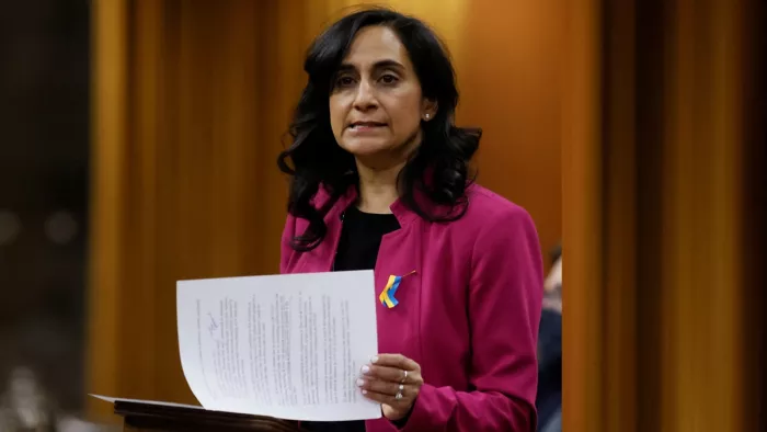 भारतीय मूल की अनीता आनंद को कनाडा विदेश मंत्री के रूप में नियुक्त किया है (फोटो- रॉयटर)