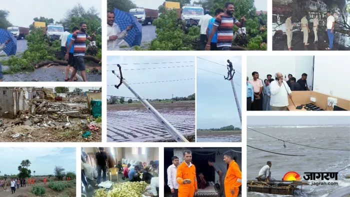 IN PICS Biporjoy Cyclone: तस्वीरों में देखिए Cyclone Biparjoy का प्रकोप