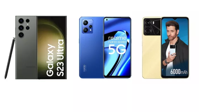 Samsung Galaxy S23 Ultra 5G realme Narzo 50 Pro 5G Itel P40 Online Deal Bumper Discount