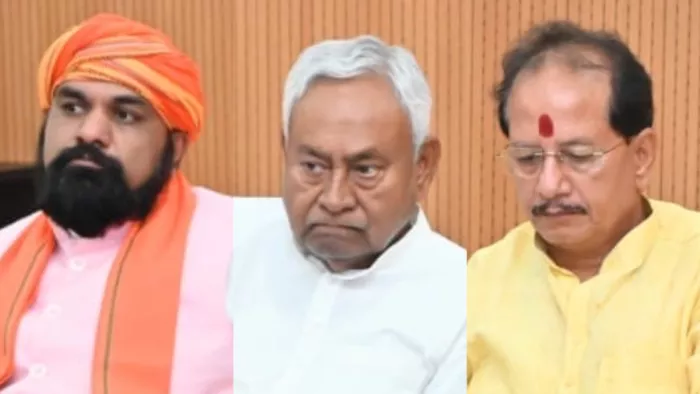 नीतीश कुमार ने अपने आवास पर 10 मंत्रियों और सीनियर अफसरों के साथ की मीटिंग।