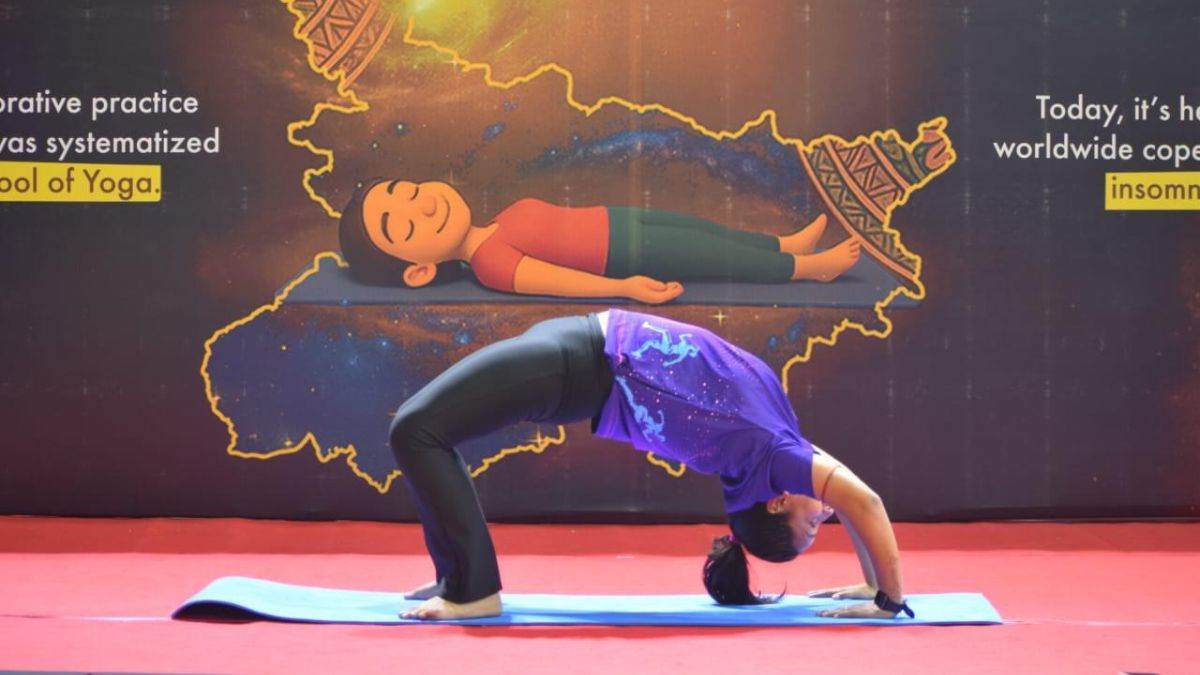 bihar celebrates yoga week special asanas for athletes well being