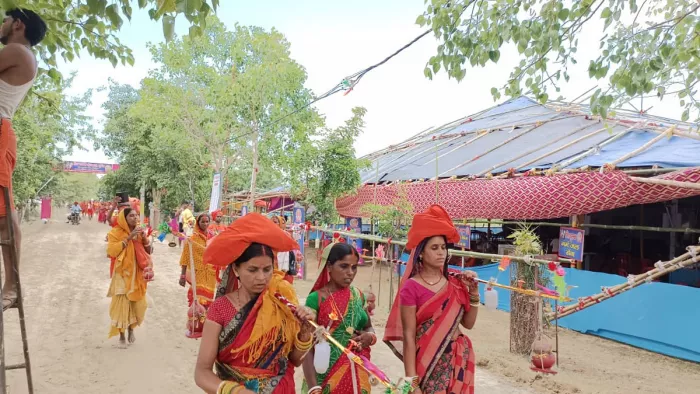 Sawan 2022: सुल्तानगंज से बाबाधाम कांवड़ यात्रा। तस्वीर: जागरण।