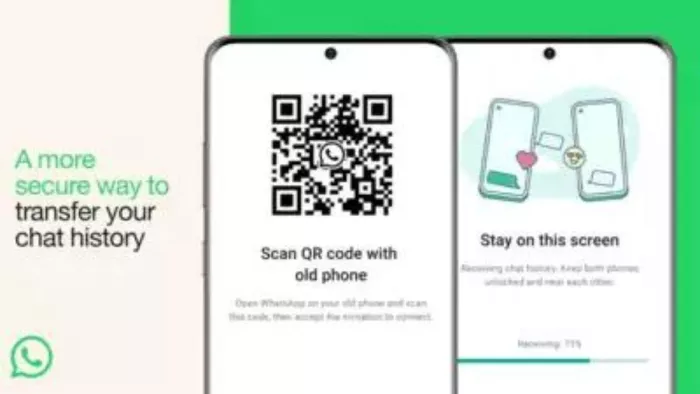 WhatsApp chat backup transfer via qr code in android and iPhone