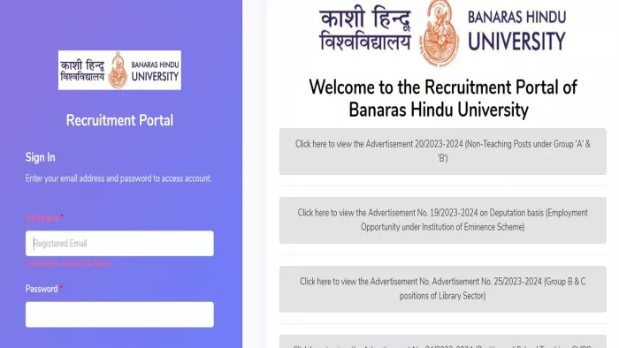 BHU Teaching Recruitment 2024 के लिए यहां से भरें फॉर्म।