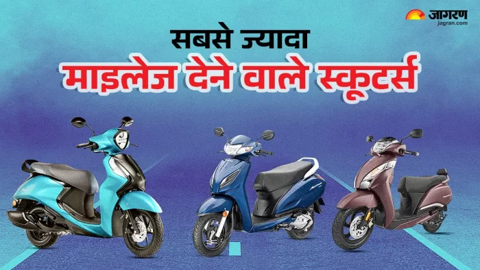 भारत से अच्छी माइलेज वाले स्कूटर की लिस्ट।