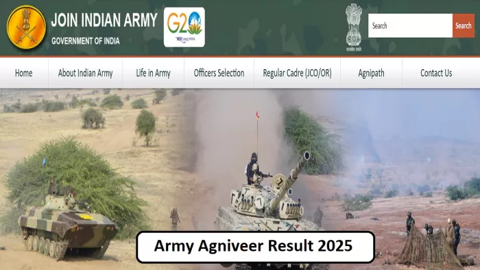 Army Agniveer Result 2025 जल्द होगा जारी।