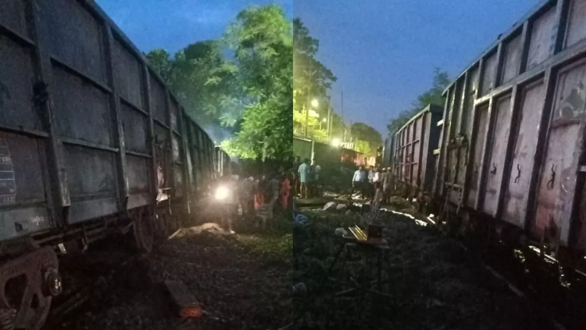 झारखंड में रेस्क्यू ऑपरेशन के दौरान हादसा, मालगाड़ी के 6 डिब्बे पटरी से उतरे; बाल-बाल बचे रेलकर्मी