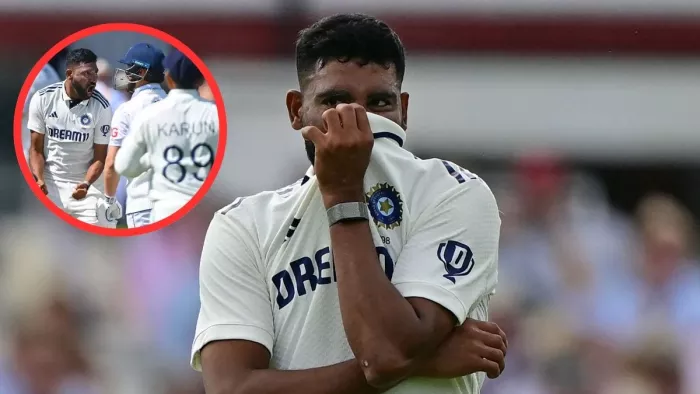 Mohammed Siraj को इस हरकत के लिए मिली सजा