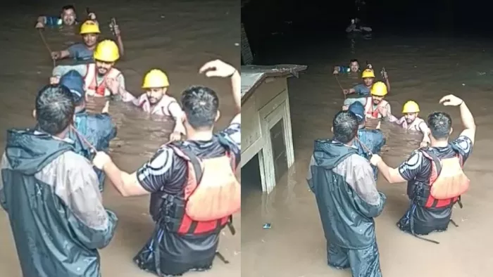 शिवपुरी में टनल में फंसे 114 लोगों को किया गया रेस्क्यू