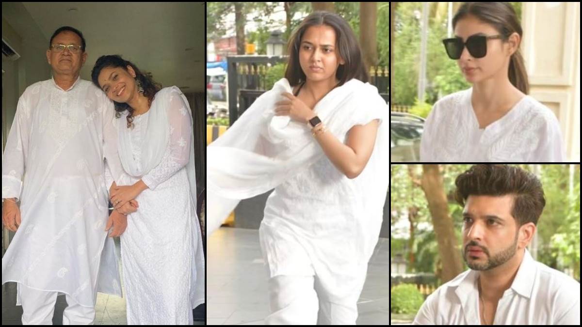 ankita lokhande father prayer meet mrunal thakur mouni roy tejasswi prakash karan kundra stars reached there