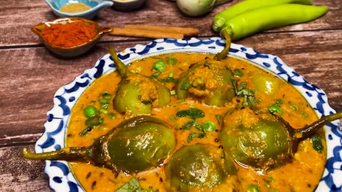 बिना प्याज- लहसुन वाली भरवां बैंगन की सब्जी